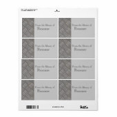 エンボスアルミニウム金属ルックカスタムック帳ラベル ラベル (フルシート)