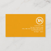 エンボスイエロータクシー看板運転手 名刺 (裏面)