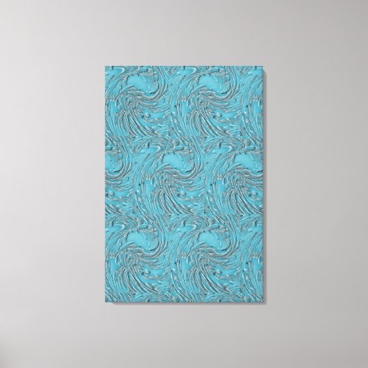 エンボスインティール(緑がかった色) キャンバスプリント (正面)