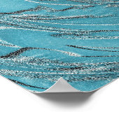 エンボスインティール(緑がかった色) ポスター (角)