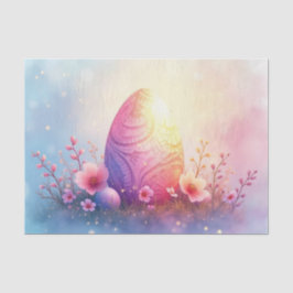 エンボスイースター卵とさくらんぼ花の切り離し 薄葉紙