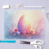 エンボスイースター卵とさくらんぼ花の切り離し 薄葉紙 (クラフト)