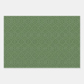 エンボスエレガントスタイルホリデークローバー ラッピングペーパーシート (正面3)