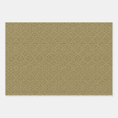 エンボスエレガントスタイルホリデークローバー ラッピングペーパーシート (正面)