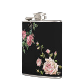 エンボスエレガントピンクローズ フラスク (左)