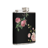 エンボスエレガントピンクローズ フラスク (右)