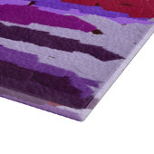 エンボスチョークシェードの紫と赤 カッティングボード (角)
