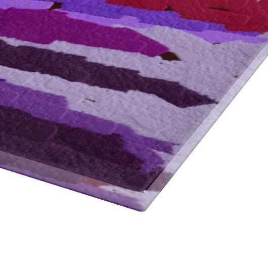 エンボスチョークシェードの紫と赤 カッティングボード (角)