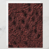 エンボスデイジーブルゴーニュフローラスクラップブック紙 (正面/裏面)