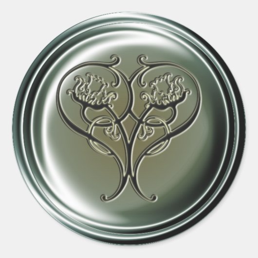 エンボスハートシール ラウンドシール (正面)