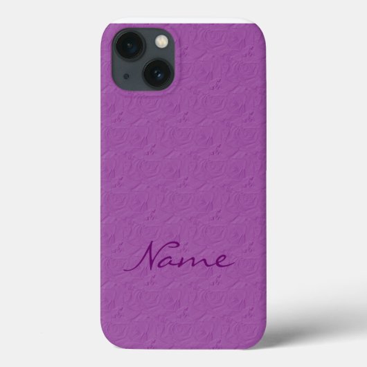 エンボスバラライトパープルiPadエアーKoly There Case-Mate iPhoneケース (裏面)