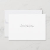 エンボスフェイクオーキッドインクエレガントな結婚式ありがとう サンキューカード (裏面)