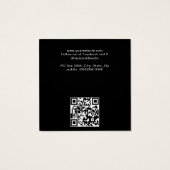 エンボスフェイクブラウンレザー名刺 (裏面)