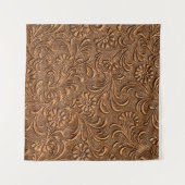 エンボスフローラパネル、銅 タペストリー (正面(横))