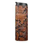 エンボスブラウンレザー タンブラー (回転右)