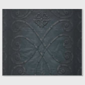 エンボスブラックメタル ラッピングペーパー (フラット)