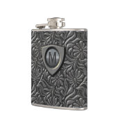 エンボスメタルシールドモノグラムID139 フラスク (左)