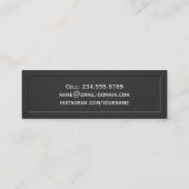 エンボスルックエレガントシニア・クラス卒業 コーリングカード (裏面)