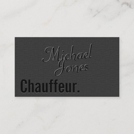 エンボスルックショーフールビジネス 名刺 (正面)