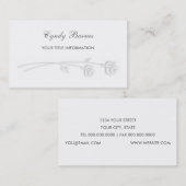 エンボスルックバラ名刺 名刺 (正面/裏面)