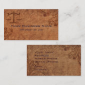 エンボスレザー弁護士 名刺 (正面/裏面)