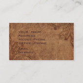 エンボスレザー弁護士 名刺 (裏面)