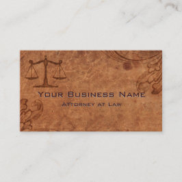 エンボスレザー弁護士 名刺