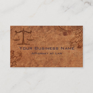 エンボスレザー弁護士 名刺