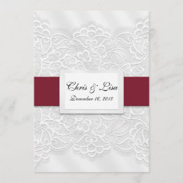 エンボスレース深いレッドバイブル結婚聖なる書物、 経典の5x7 招待状