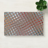 エンボス加工されたアッシュグレイのマルーンチェック柄 : 現代アート ポストイット (オフィス)