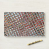 エンボス加工されたアッシュグレイのマルーンチェック柄 : 現代アート ポストイット (デスク)