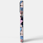 エンボス加工のピンクの花柄 Case-Mate iPhoneケース (裏面 / 左)