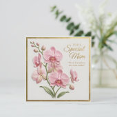エンボス加工の花の母の日カード カード (スタンド正面)