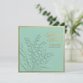 エンボス加工の花の母の日カード カード (スタンド正面)