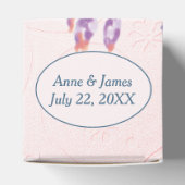 エンボス加工 ピンクのチークに花 フェイバーボックス (上部)