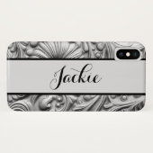 エンボス効果プリントケースメイトiPhoneケース Case-Mate iPhoneケース (裏面(横))