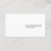 エンボス効果プロフェッショナル白 名刺 (裏面)