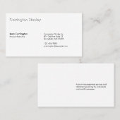 エンボス効果プロフェッショナル白 名刺 (正面/裏面)