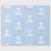 エンボス文字レット雪包紙 ラッピングペーパー (フラット)