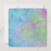 エンボス水彩抽象芸術招待状 招待状 (裏面)