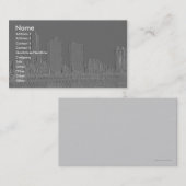 エンボス港都市 名刺 (正面/裏面)