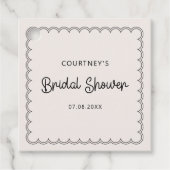 エンボス縁 ブライズシャワー フェイバータグ (正面)