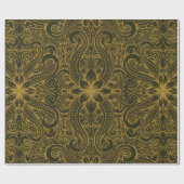 エンボス背景装飾アンティーククラシック ラッピングペーパー (フラット)