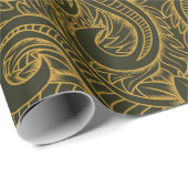 エンボス背景装飾アンティーククラシック ラッピングペーパー (ロールコーナー)