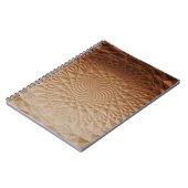 エンボス茶表面 ノートブック (左側)