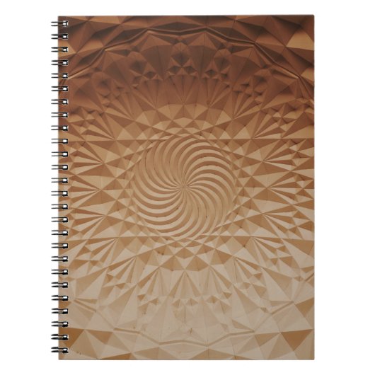 エンボス茶表面 ノートブック (正面)