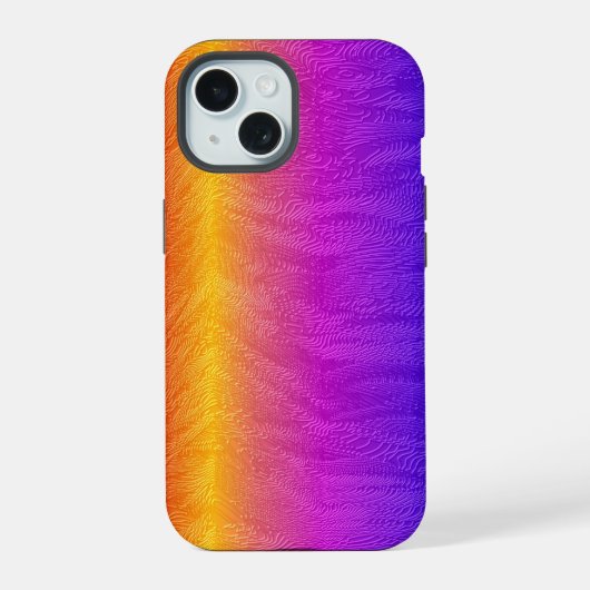 エンボス虹 iPhone 15ケース (裏面)