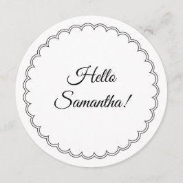 エンボス装飾 モダン ラウンド メニュー