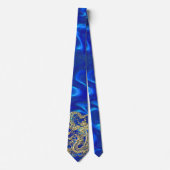 エンボス金ゴールドドラゴン ネクタイ (正面)