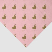 エンボス金ゴールドハート – リットピンク組織包紙 薄葉紙 (詳細)